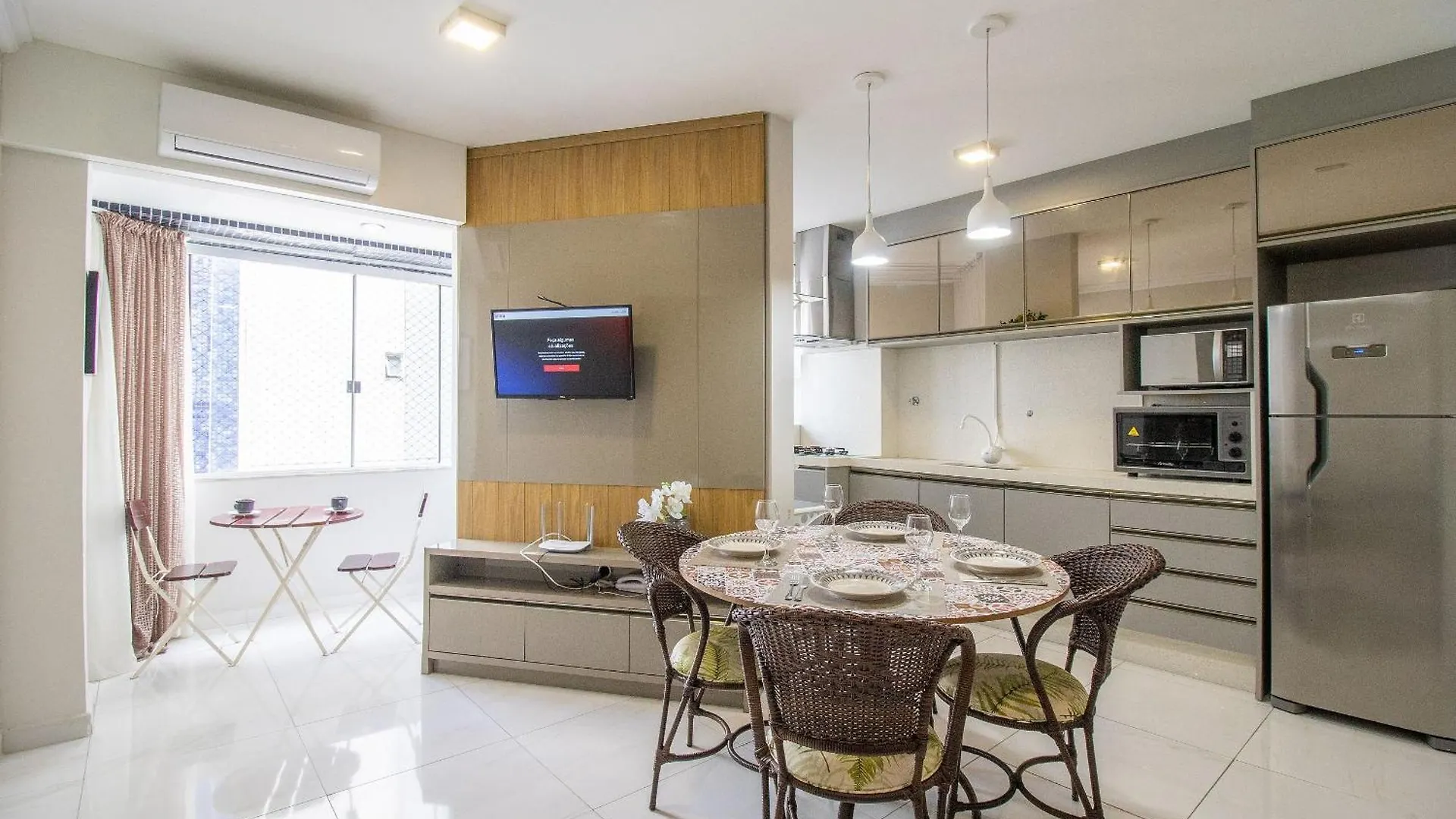Las165 - Av. Central, Climatizado, Conforto, Wi-Fi Balneario Camboriu Daire